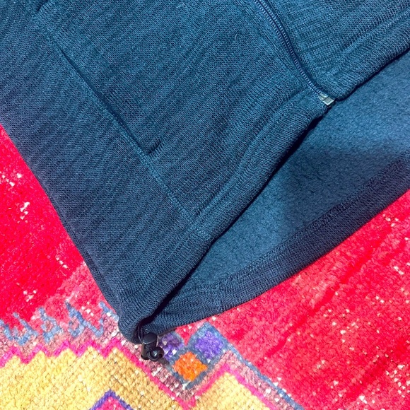 ORVIS Navy fleece zip up sz S - Picture 3 of 7